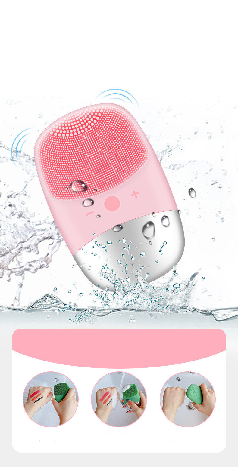 Electric Silicone Facial Cleansing Brush - Sonic Skin Massager