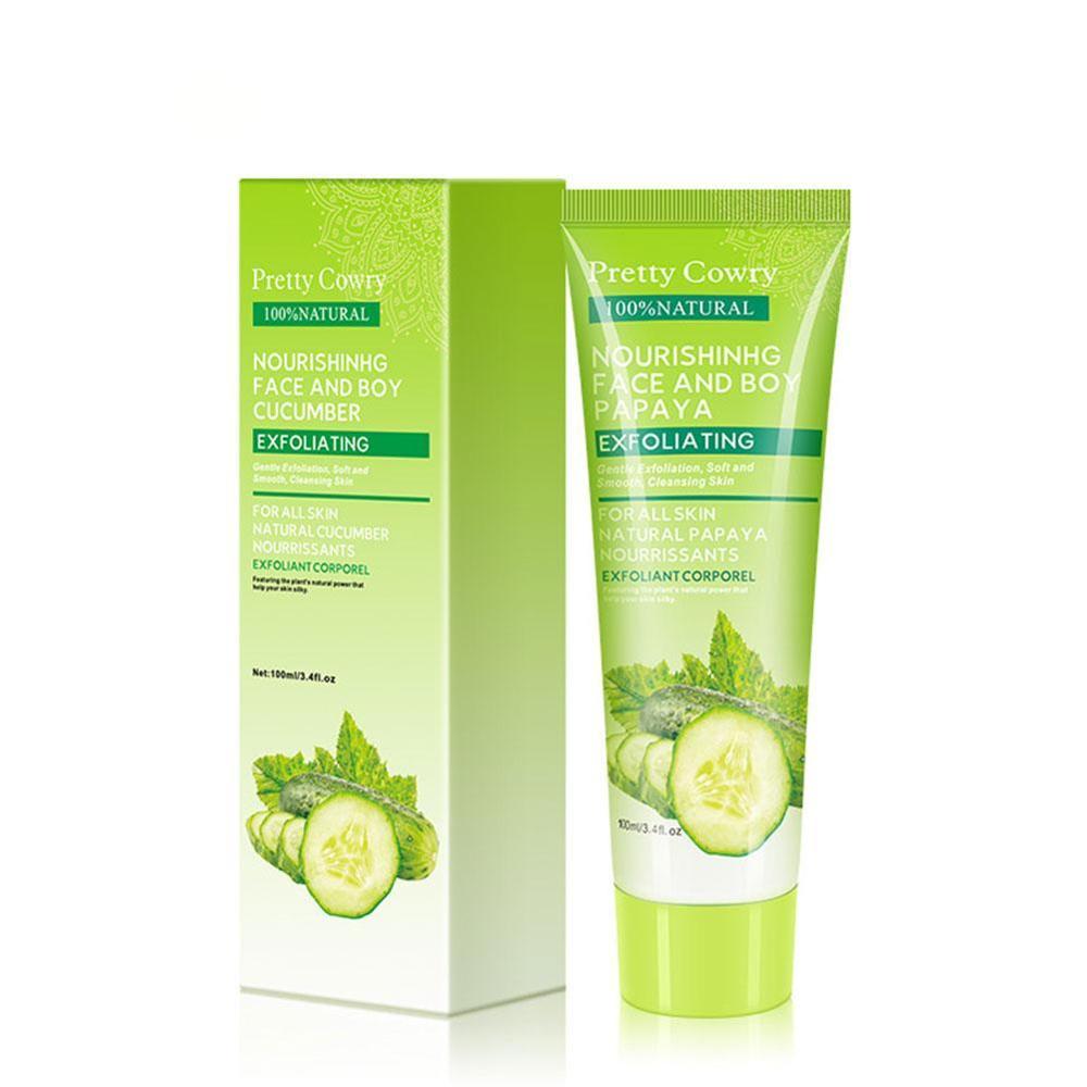Cucumber & Papaya Facial Exfoliating Gel - Gentle Cleansing & Renewal