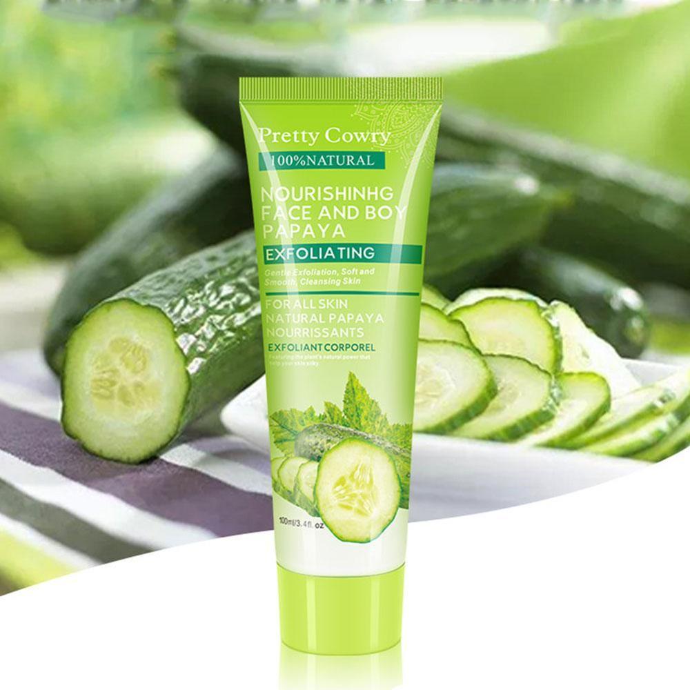 Cucumber & Papaya Facial Exfoliating Gel - Gentle Cleansing & Renewal