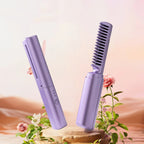 Professional Wireless Hair Straightener & Curler - Fast Heating Styling Brush